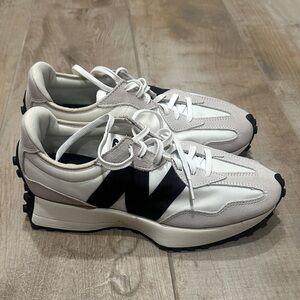New Balance White and Gray Sneakers